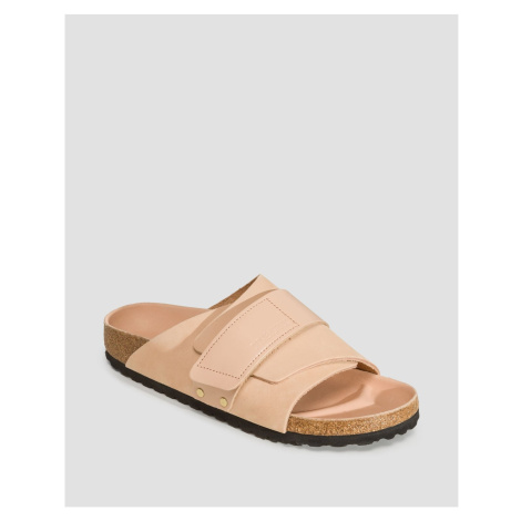 Dámské Béžové Pantofle Birkenstock Kyoto Nubuck Leather Narrow