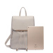 Konofactory Světle šedý elegantní kožený batoh „Majestic“ 8L