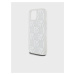 Liquid Glitter Checkered Pattern Zadní Kryt pro iPhone 15 Transparent DKNY