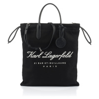 Kabelka karl lagerfeld hotel karl drawstring tote černá