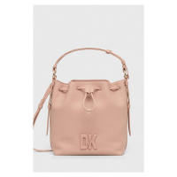 Kožená kabelka Dkny růžová barva, R41JKC55