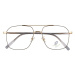 Sunmania Zlaté kovové brýle proti modrému světlu "Reader"