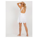 Bílé letní prolamované šaty -white Bílá