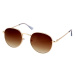 Sunmania Sunmania Hnědé sluneční brýle pilotky "Oval Classic" 727585029