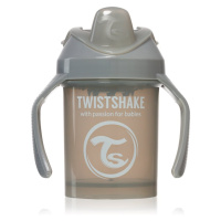 Twistshake Training Cup Grey tréninkový hrnek 4 m+ 230 ml