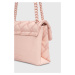 Kožená kabelka Kurt Geiger London růžová barva