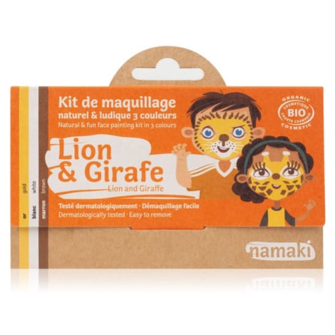 Namaki Color Face Painting Kit Lion & Giraffe sada pro děti 1 ks