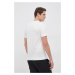 Bavlněné tričko Emporio Armani bílá barva, s potiskem