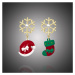 Éternelle Vánoční náušnice Christmas Romance E1398/MCK Zlatá