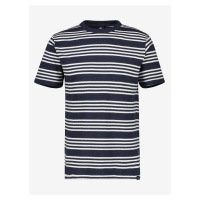 Bílo-modré pánské pruhované tričko LERROS - Pánské
