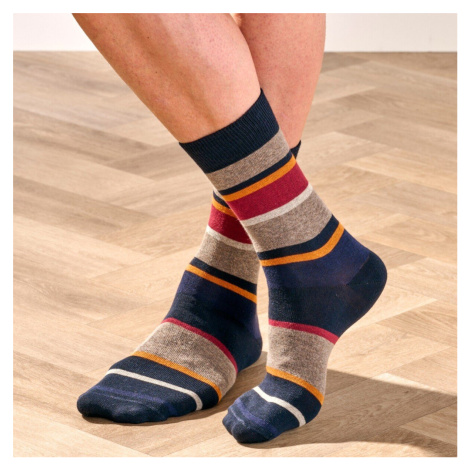 Sada 3 párů pruhovaných ponožek Blancheporte