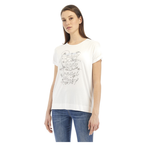 Tričko la martina woman t-shirt s/s viscose jers bílá