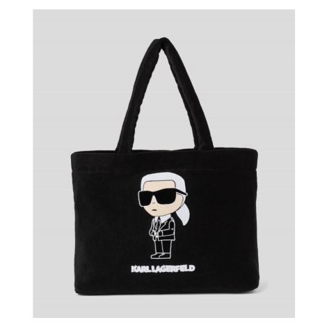 Kabelka karl lagerfeld k/ikonik 2.0 beach terry tote černá