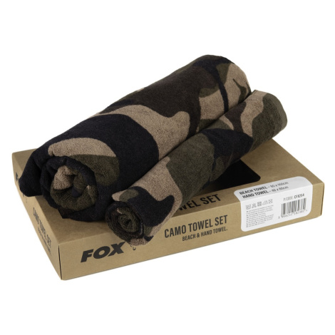 Fox set ručníků camo beach hand towel box set