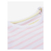 Růžovo-bílé dětské pruhované tričko ALPINE PRO BOATERO