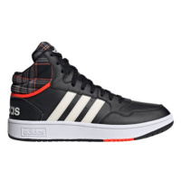 Pánská rekreační obuv ADIDAS Hoops 3.0 Mid core black cloud white grey two