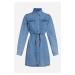 Šaty karl lagerfeld jeans klj denim shirt dress mia blue stone
