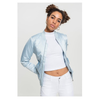 Dámská saténová bunda Bomber babyblue