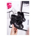Children's Snow Boots Insulated With Fur Black Aurora