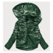 Zelená dámská lesklá bunda oversize (2021-06)