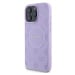 Guess Saffiano Peony Stamp MagSafe Zadní Kryt pro iPhone 16 Pro Purple