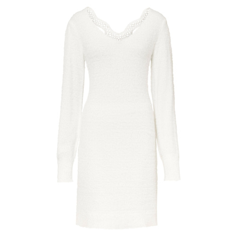 Bonprix BODYFLIRT příjemné úpletové šaty Barva: Bílá, Mezinárodní