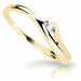 Cutie Diamonds Půvabný prsten ze žlutého zlata s briliantem DZ6818-1718-00-X-1 53 mm