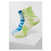 Kravata Dye Socks Short 2-Pack zelená/modrá
