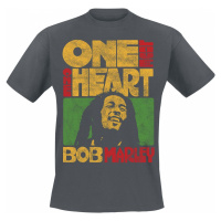 Bob Marley One Love One Heart Tričko charcoal