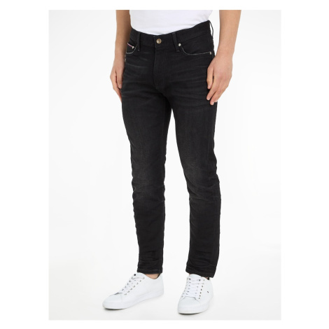 Černé pánské slim fit džíny Tommy Hilfiger Slim Bleecker - Pánské