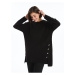 LC Waikiki Crew Neck Plain Long Sleeve Oversize Women's Knitwear Sweater