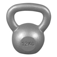 Gorilla Sports Kettlebell činka, litinová, šedá, 12 kg