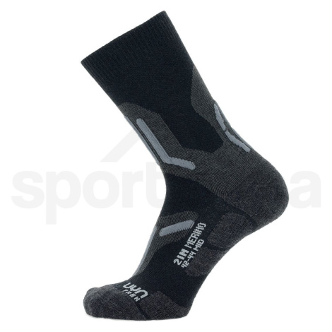 UYN Trekking 2IN Merino Mid Socks M S100237B052 - black/grey /47