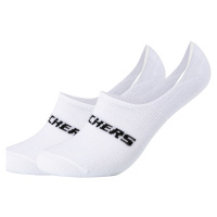 Skechers 2PPK Mesh Ventilation Footies Socks Bílá