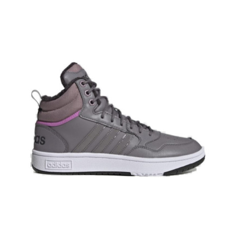 Dámské kotníkové zimní boty ADIDAS Hoops 3.0 Mid WTR tracy grey tracy grey wonder red