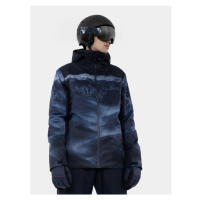 4F-MENS SKI JACKET KUMN006-91A-MULTICOLOUR 1 ALLOVER Černá