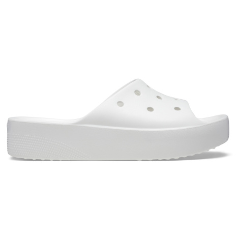 Dámské pantofle Crocs CLASSIC PLATFORM bílá
