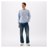 Mikina GAP Logo Crewneck Sweatshirt Bicoastal Blue