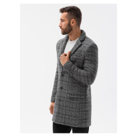 Šedý pánský kabát Ombre Clothing C499
