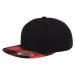 Kostkovaný Flanell Peak Snapback blk/red