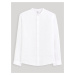 Bílá pánská lněná košile Celio Damaolin