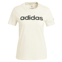 adidas LINEAR TEE Dámské tričko, béžová, velikost