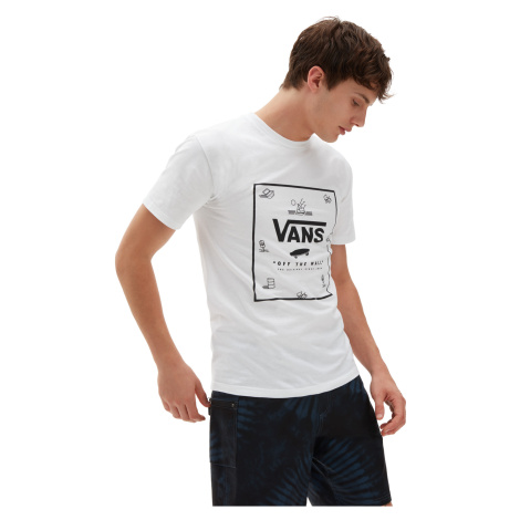 Pánské tričko Vans CASSIC PRINT BOX bílá/BEACH DITSY