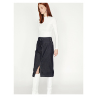 Koton Women's Belt Detailed Skirt