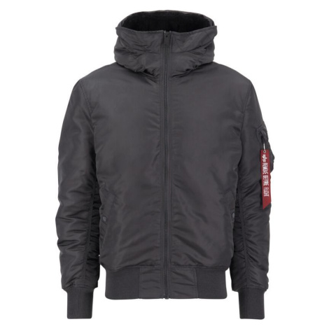 Alpha Industries MA-1 Hooded Bunda tmavě šedá