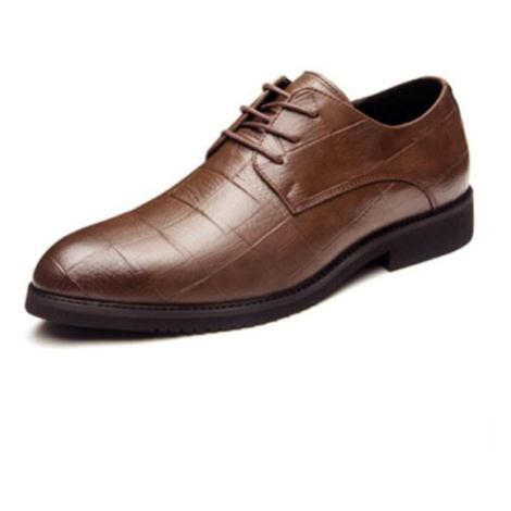 Šnurovacie topánky elegantné oxfordky business vzorovaná koža MaFen