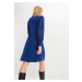 Bonprix BODYFLIRT šaty se síťovanými rukávy Barva: Modrá, Mezinárodní