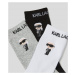 Ponožky 3-pack karl lagerfeld k/ikonik 2.0 socks 3 pack různobarevná