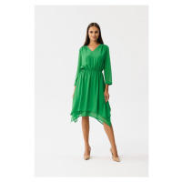 šifonové šaty zelené model 18882625 - STYLOVE