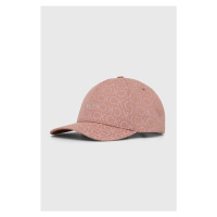 Bavlněná baseballová čepice Calvin Klein růžová barva